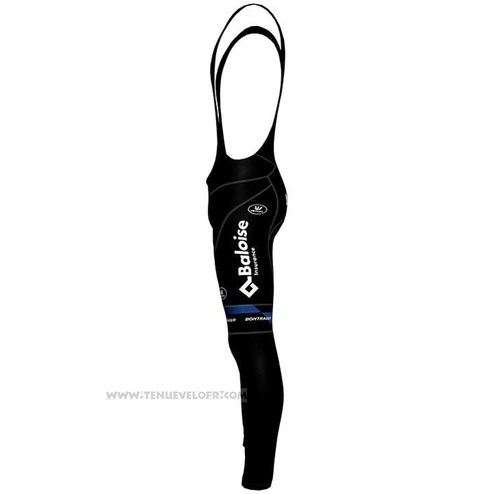 2021 Maillot Cyclisme Trek Noir Rouge Bleu Manches Longues et Cuissard